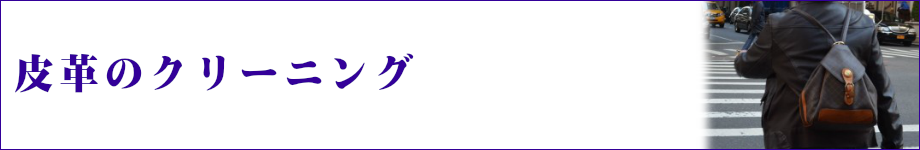 皮革のクリーニング