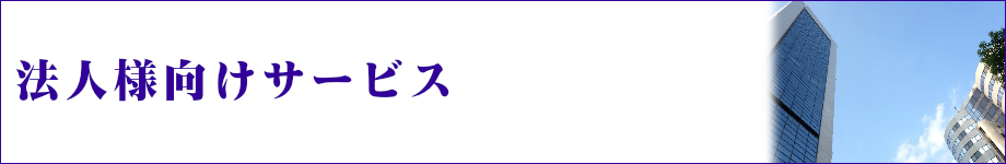 法人様向けサービス